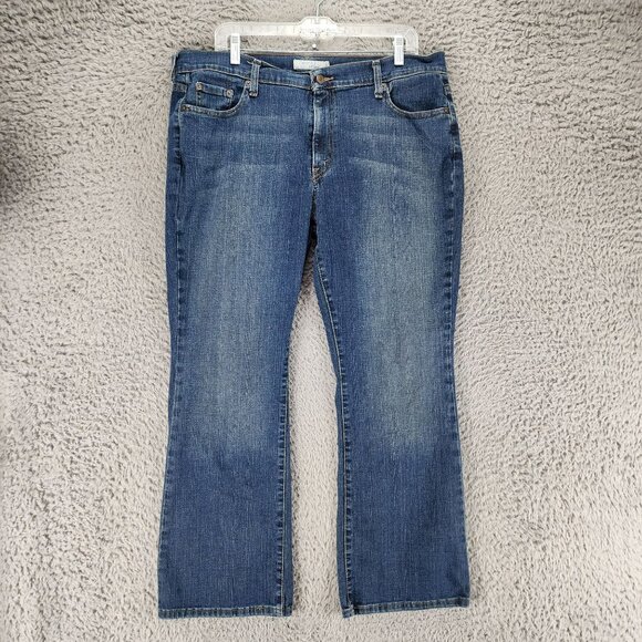 Levis Jeans Womens 14 Short 515 Blue Stretch Mid Rise Bootcut *Read* - Picture 1 of 15